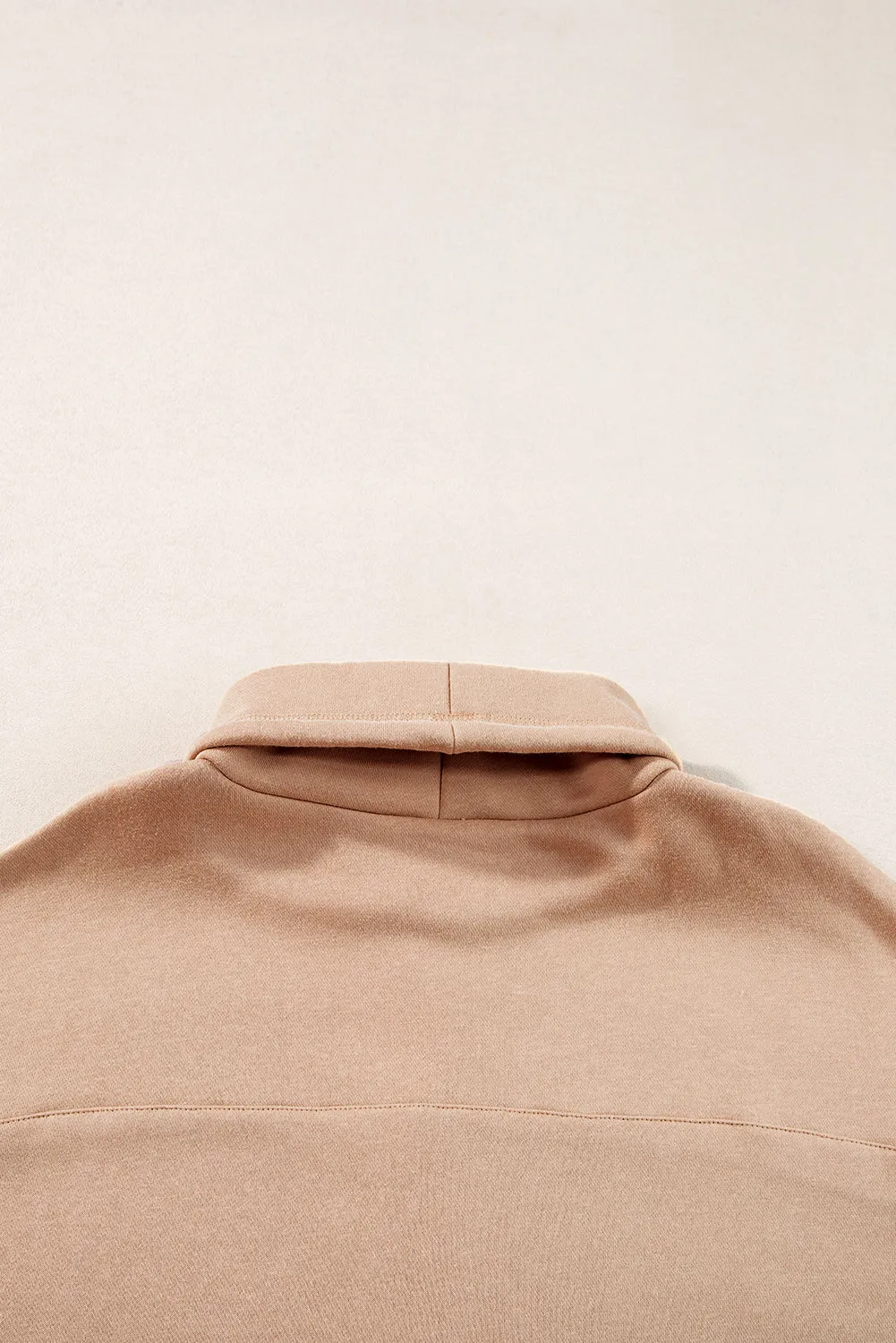 Trendy Dolman Sleeve Drawstring Turtleneck Pullover