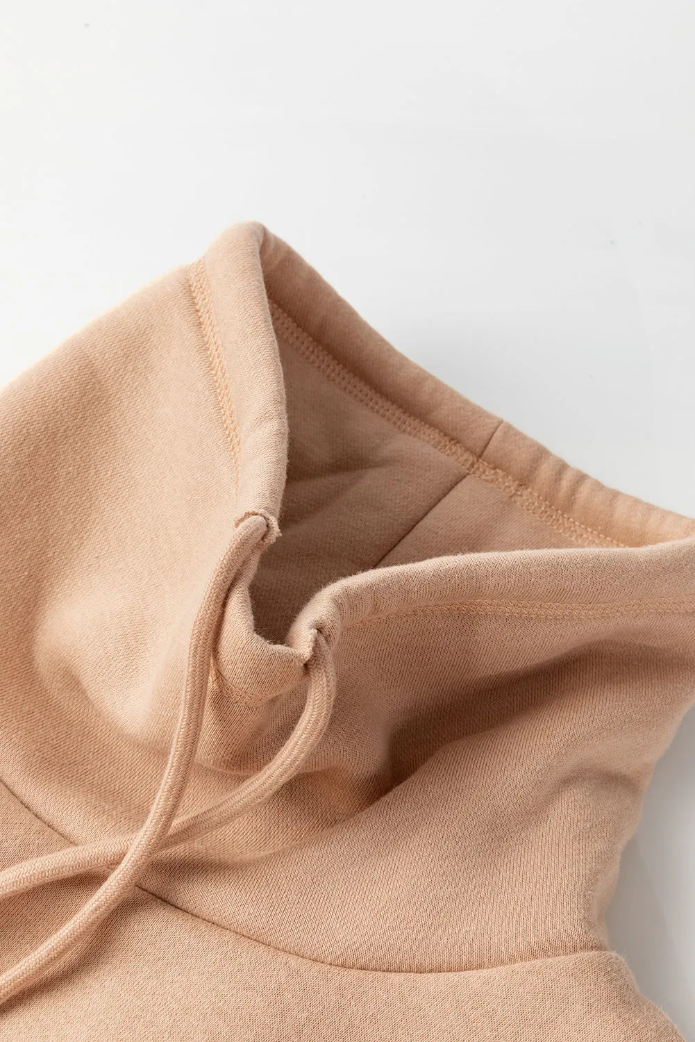 Trendy Dolman Sleeve Drawstring Turtleneck Pullover