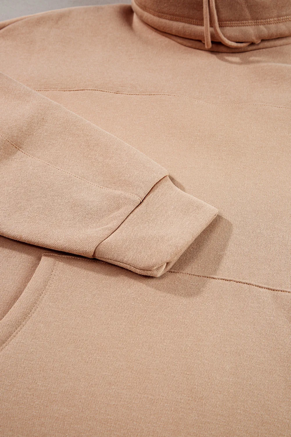 Trendy Dolman Sleeve Drawstring Turtleneck Pullover